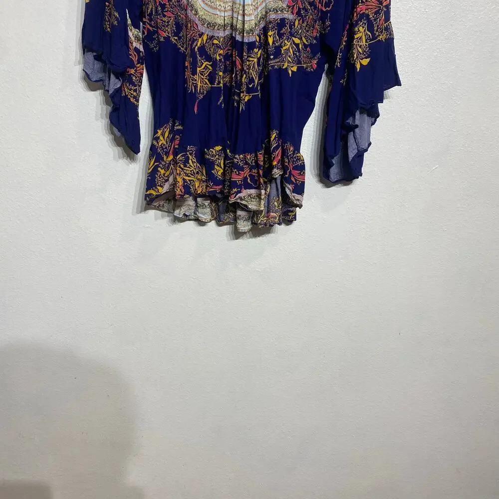 Free People Sunset Dreams Printed Tunic Sz XS